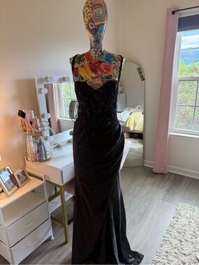 STACEES Black Lace Dress